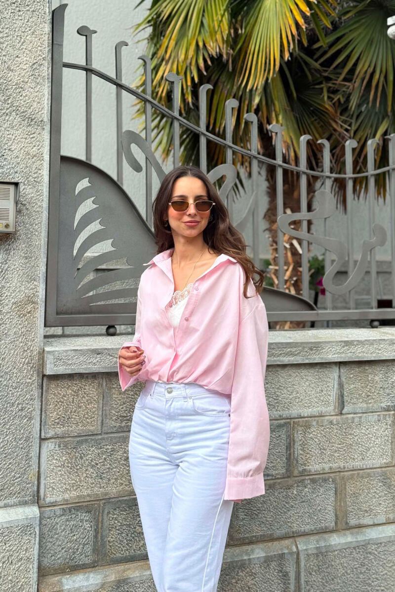 2 NË 1 KËMISHË+KANATIERE PËR FEMRA NË NGJYRËN BABY PINK - 7