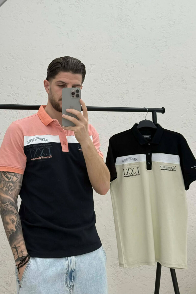 PACK OF 2 PIECES POLO NECK MEN T-SHIRTS MULTIPLE/SHNGJ - 4