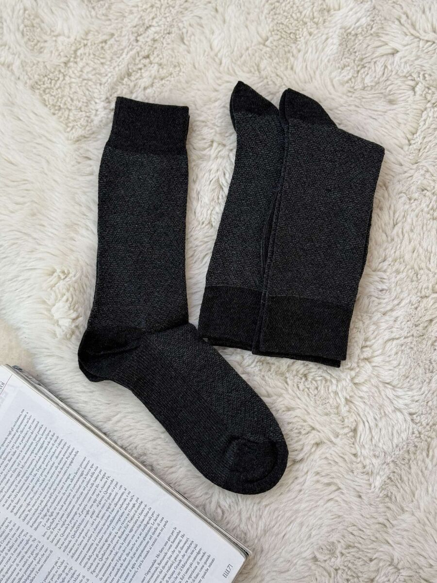 3 PAIR SIMPLE MEN SOCKS BLACK/ E ZEZE - 3