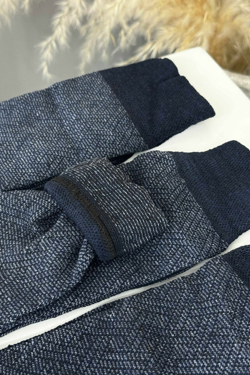 3 PAIR SIMPLE MEN SOCKS BLUE/BLU - 3