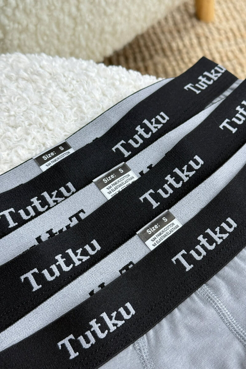 3 PALE BOKSERA TE THJESHTE PER MESHKUJ NE NGJYRE GRI - 5