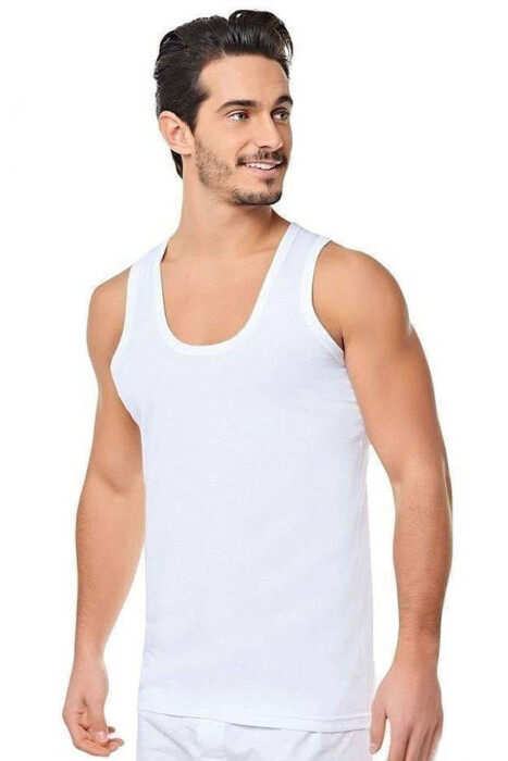 3 PCS SIMPLE COTTON MEN SINGET IN WHITE COLOR 