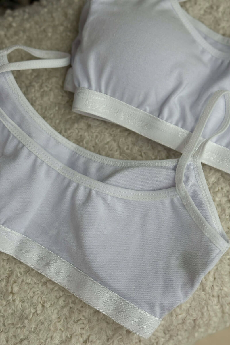 3 PIECE STRECHY BAND PADDED WOMEN BRA WHITE-E BARDHE - 2