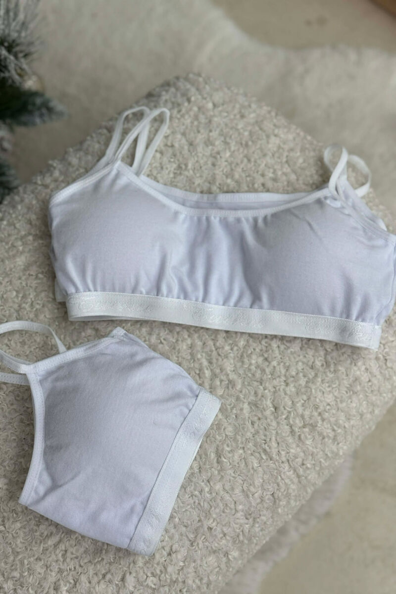 3 PIECE STRECHY BAND PADDED WOMEN BRA WHITE-E BARDHE - 3