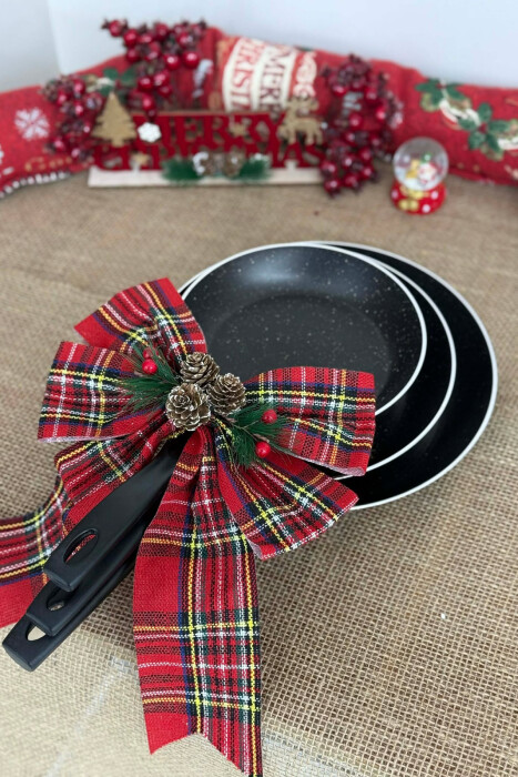 3 PIECES FRYING PAN SET 18-22-26 CM BLACK/ E ZEZE - KLAUDIO FASHION