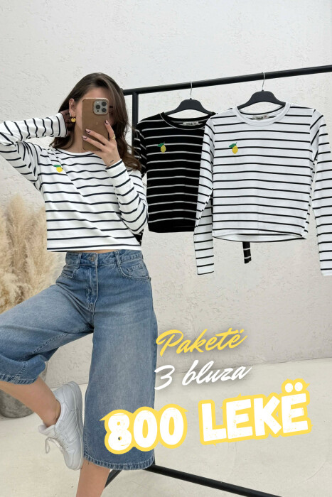 PAKETE 3 BLUZA ME VIJA PER FEMRA - 