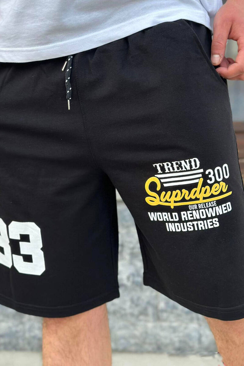 33 FRONT DESIGN MEN SHORTS BLACK/ E ZEZE - 2
