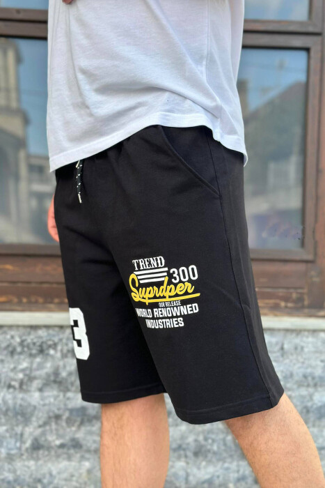 33 FRONT DESIGN MEN SHORTS BLACK/ E ZEZE 