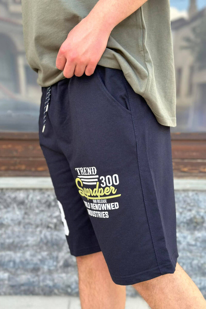 33 FRONT DESIGN MEN SHORTS BLUE-GREEN/BLU-JESHILE - 1