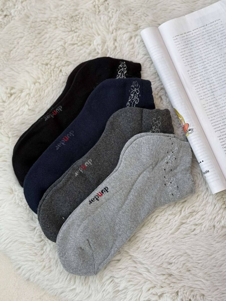 4 PAIR FLOWER DESIGN WARM WOMEN ANKLE SOCKS MULTIPLE/SHNGJ - 2