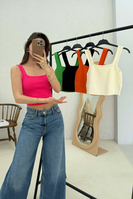 5 PIECE ONE COLOR WOMAN TANK TOPS MULTIPLE/SHNGJ - 2