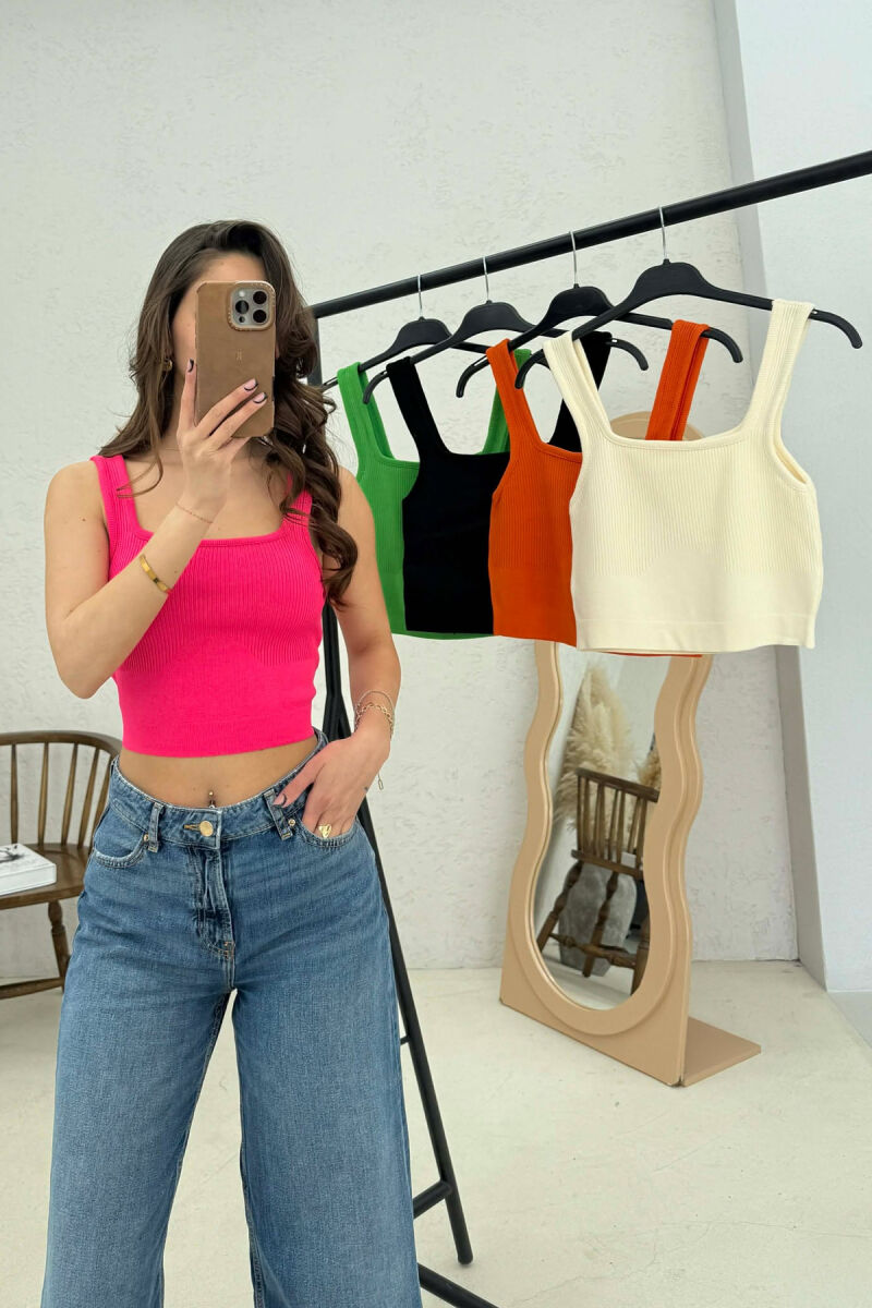 5 PIECE ONE COLOR WOMAN TANK TOPS MULTIPLE/SHNGJ - 3