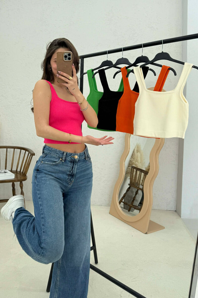 5 PIECE ONE COLOR WOMAN TANK TOPS MULTIPLE/SHNGJ - 4