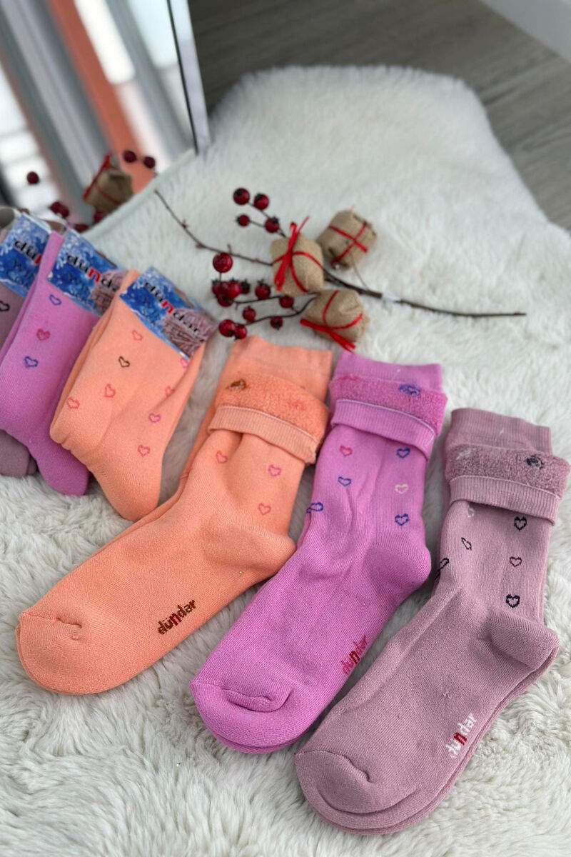 6 PAIR 3 DIFFERENT COLORS WOMAN CREW SOCKS MULTIPLE/SHNGJ - 2