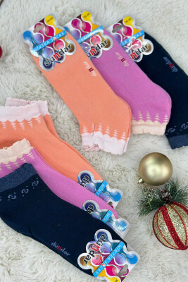 6 PAIR DIFFERENT COLORS WOMAN ANKLE SOCKS MULTIPLE/SHNGJ 