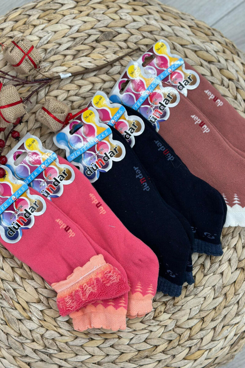 6 PAIR DIFFERENT COLORS WOMAN SOCKS MULTIPLE/SHNGJ - 5