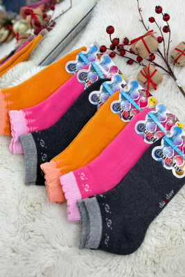 6 PAIR DIFFERENT COLORS WOMAN SOCKS MULTIPLE/SHNGJ 