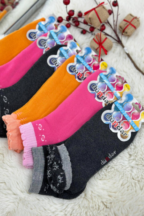 6 PAIR DIFFERENT COLORS WOMAN SOCKS MULTIPLE/SHNGJ - 3