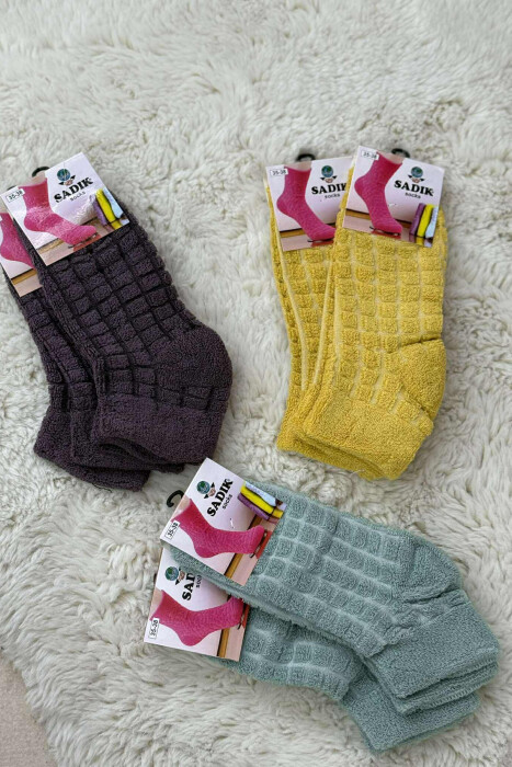 6 PAIR DIFFERENT COLORS WOMEN ANKLE SOCKS MULTIPLE/SHNGJ - 4