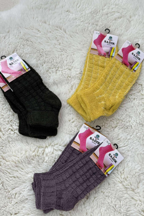 6 PAIR DIFFERENT COLORS WOMEN ANKLE SOCKS MULTIPLE/SHNGJ - 2
