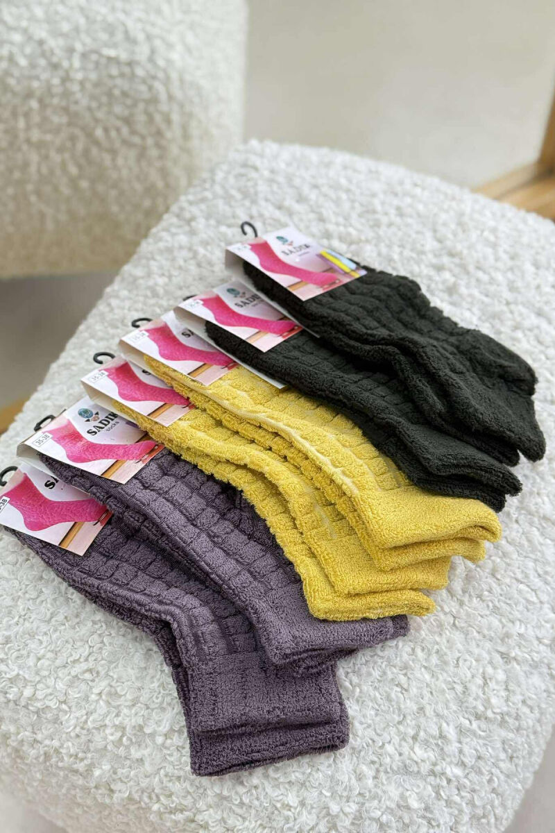 6 PAIR DIFFERENT COLORS WOMEN ANKLE SOCKS MULTIPLE/SHNGJ - 3