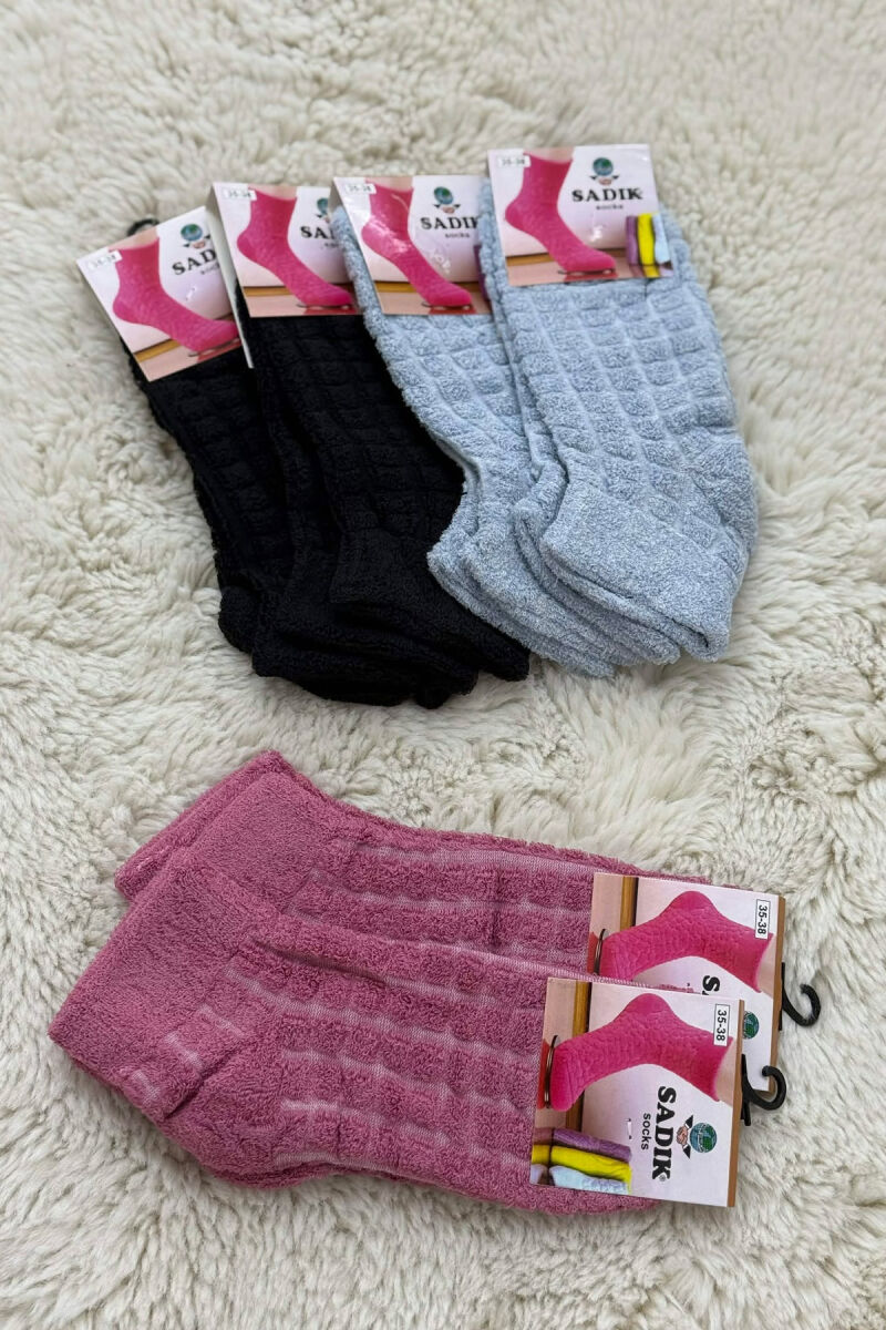 6 PAIR DIFFERENT COLORS WOMEN ANKLE SOCKS MULTIPLE/SHNGJ - 4