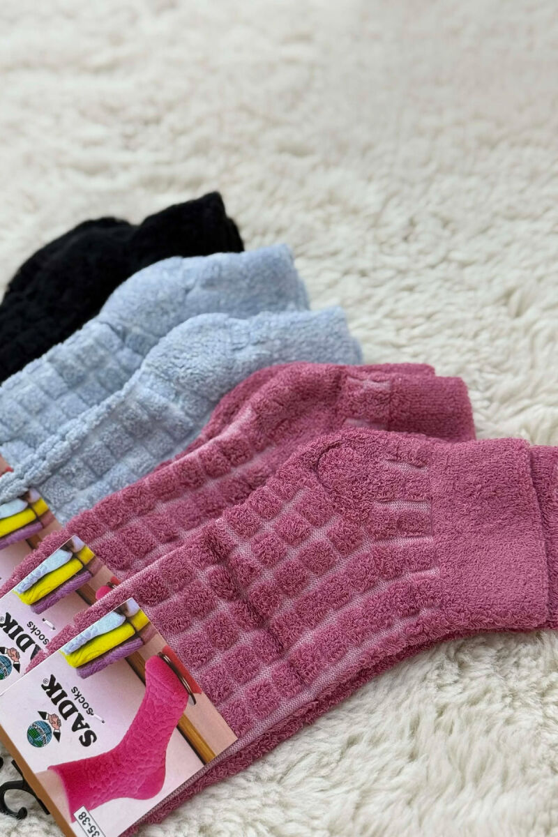 6 PAIR DIFFERENT COLORS WOMEN ANKLE SOCKS MULTIPLE/SHNGJ - 5