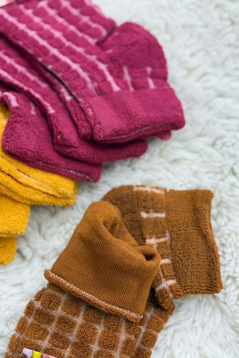 6 PAIR DIFFERENT COLORS WOMEN ANKLE SOCKS MULTIPLE/SHNGJ - 3