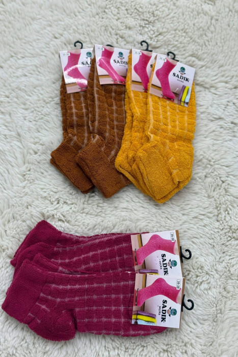 6 PAIR DIFFERENT COLORS WOMEN ANKLE SOCKS MULTIPLE/SHNGJ - 4