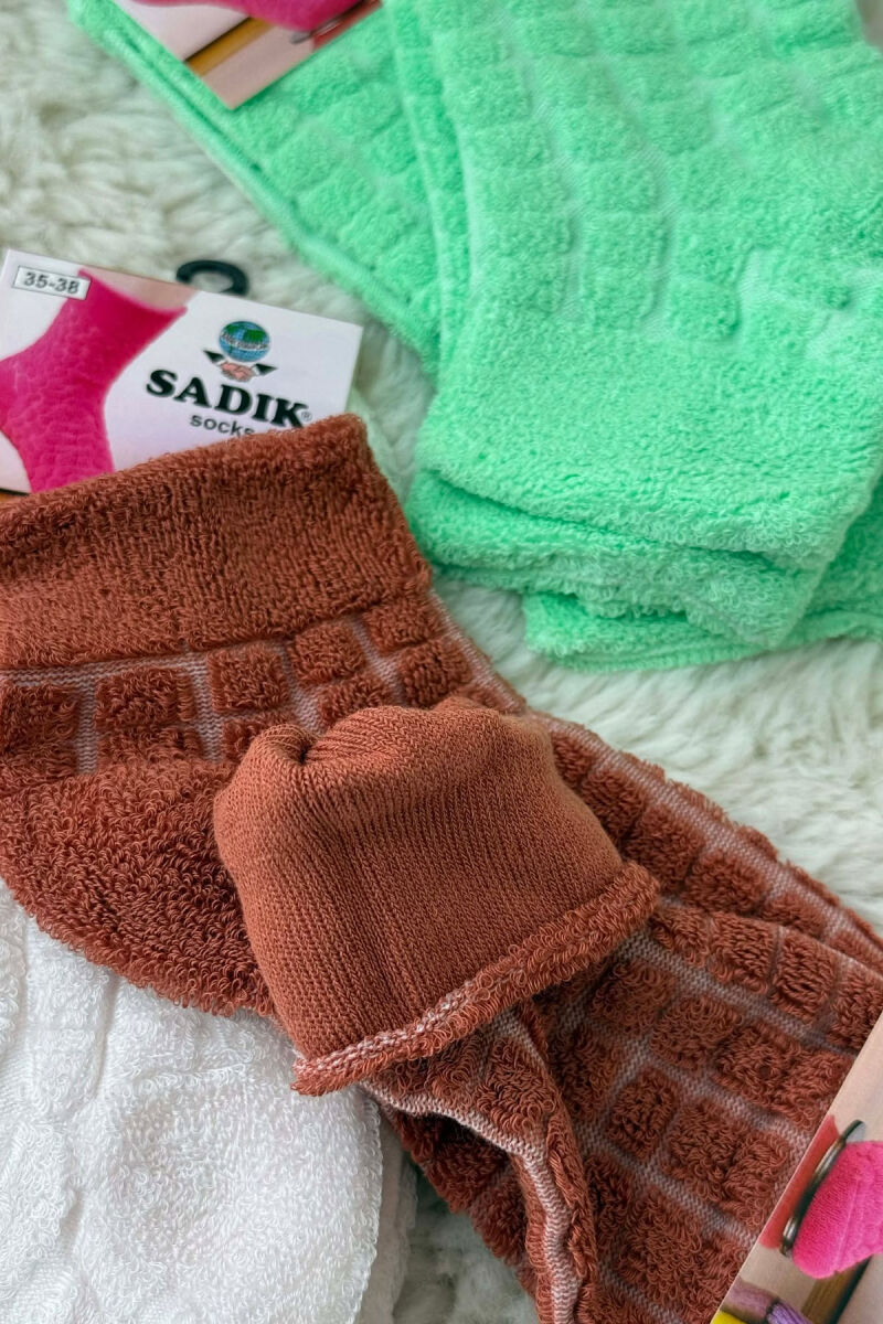 6 PAIR DIFFERENT COLORS WOMEN ANKLE SOCKS MULTIPLE/SHNGJ - 4