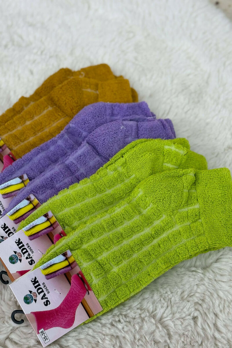 6 PAIR DIFFERENT COLORS WOMEN ANKLE SOCKS MULTIPLE/SHNGJ - 2