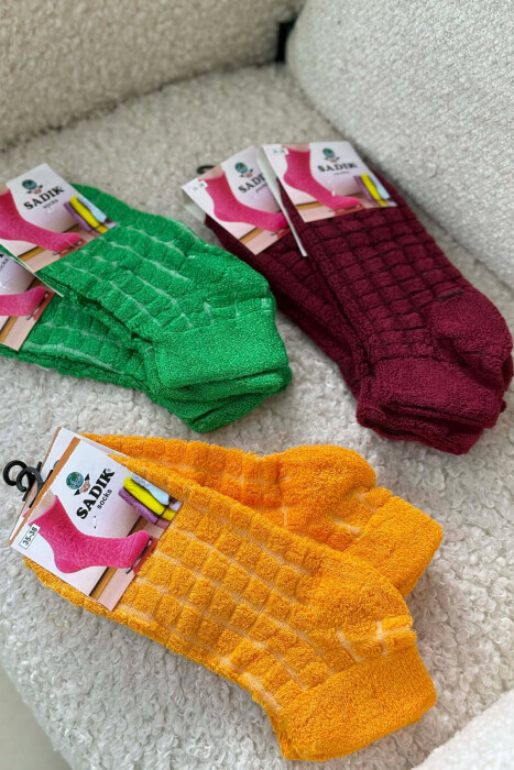 6 PAIR DIFFERENT COLORS WOMEN ANKLE SOCKS MULTIPLE/SHNGJ - 4