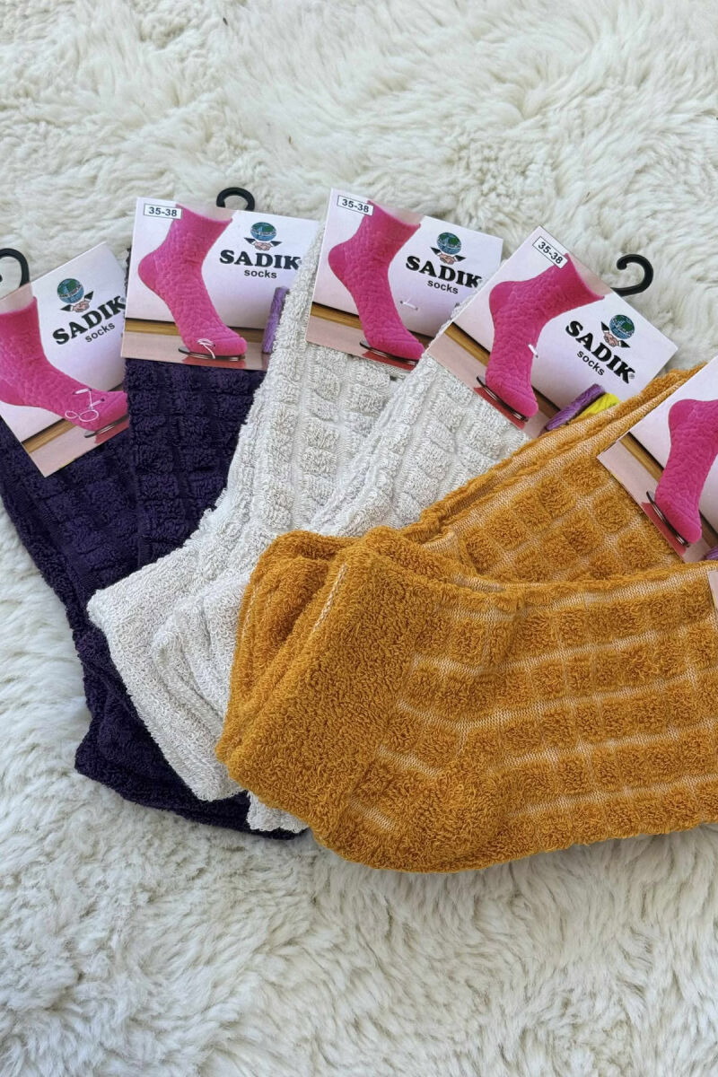 6 PAIR DIFFERENT COLORS WOMEN ANKLE SOCKS MULTIPLE/SHNGJ - 1