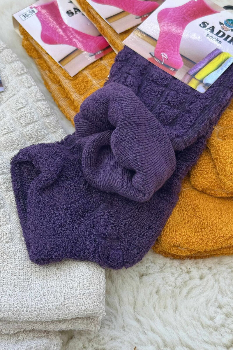 6 PAIR DIFFERENT COLORS WOMEN ANKLE SOCKS MULTIPLE/SHNGJ - 4