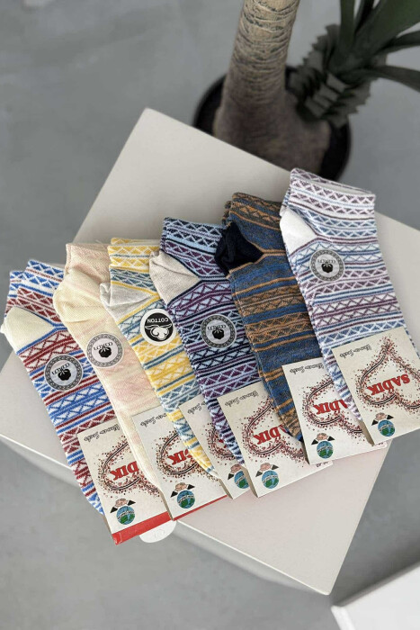 6 PAIR DIFFERENT DESIGN WOMEN ANKLE SOCKS MULTIPLE/SHNGJ - 