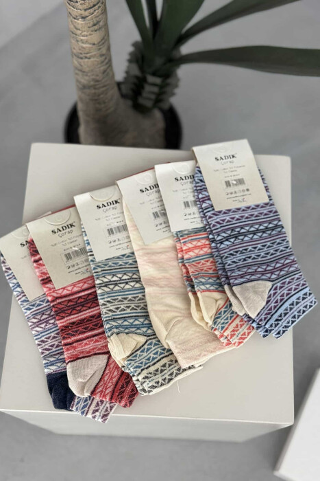 6 PAIR DIFFERENT DESIGN WOMEN ANKLE SOCKS MULTIPLE/SHNGJ - 