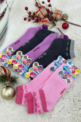 6 PAIR HEART WOMAN ANKLE SOCKS MULTIPLE MULTIPLE/SHNGJ 