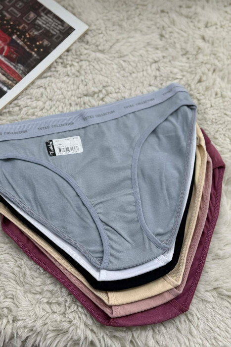 6 PAIR LITTLE WRITTINGS WOMEN BRIEFS MULTIPLE/SHNGJ - 3