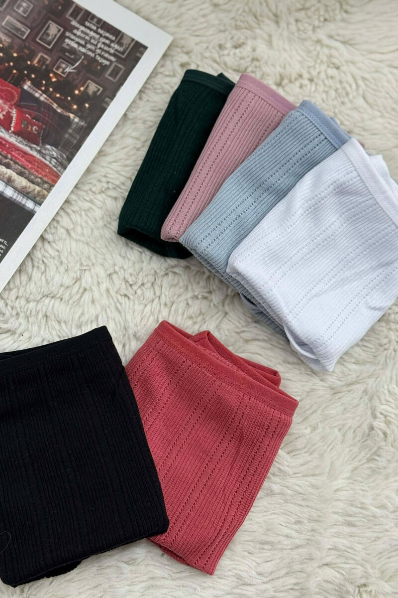 6 PAIR ONE COLOR WOMEN BRIEFS MULTIPLE/SHNGJ - 2