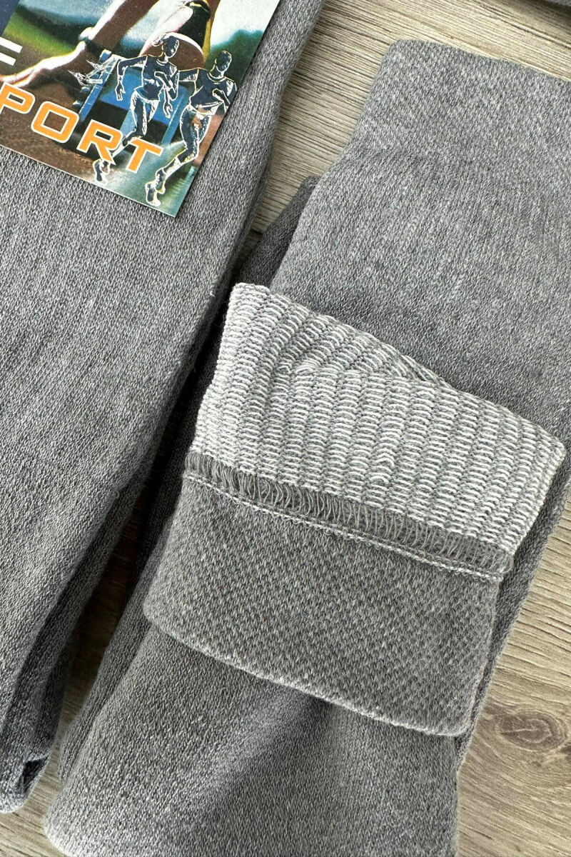 6 PAIR SIMPLE MEN SOCKS IN GREY COLOR - 2