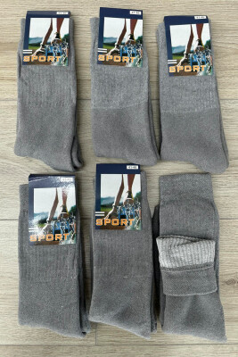 6 PAIR SIMPLE MEN SOCKS GREY/GRI 