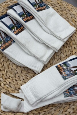 6 PAIR SIMPLE MEN SOCKS WHITE-E BARDHE 