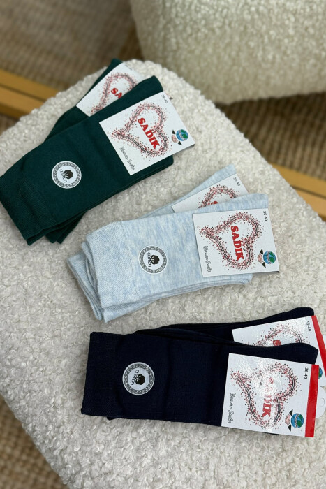 6 PAIR SIMPLE WOMEN ANKLE SOCKS MULTIPLE/SHNGJ - KLAUDIO FASHION