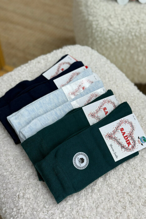 6 PAIR SIMPLE WOMEN ANKLE SOCKS MULTIPLE/SHNGJ - 2