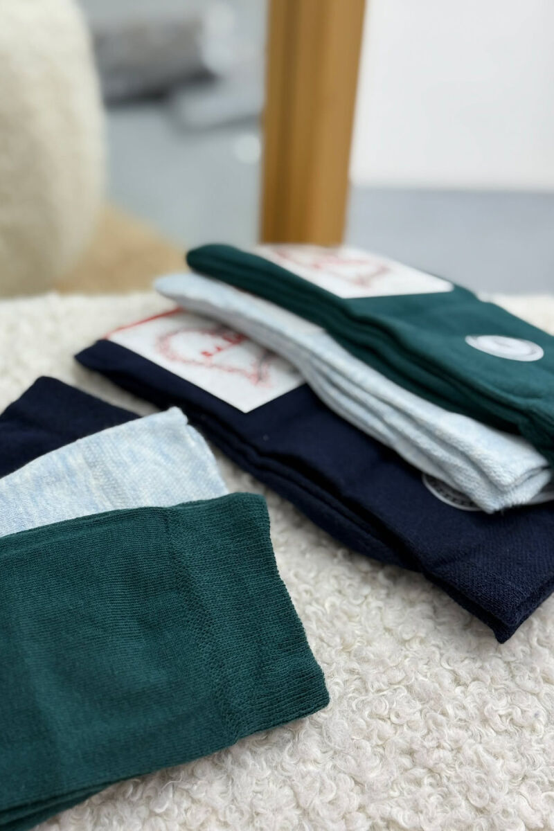 6 PAIR SIMPLE WOMEN ANKLE SOCKS MULTIPLE/SHNGJ - 3