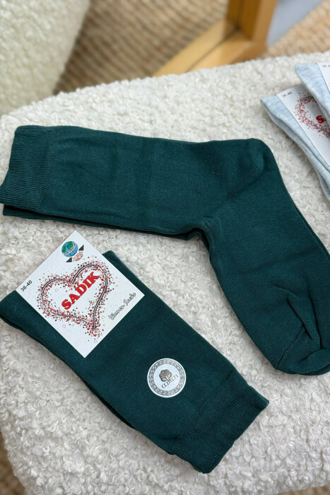 6 PAIR SIMPLE WOMEN ANKLE SOCKS MULTIPLE/SHNGJ - 4