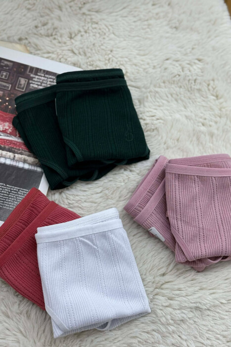 6 PAIR SIMPLE WOMEN BRIEFS MULTIPLE/SHNGJ - 