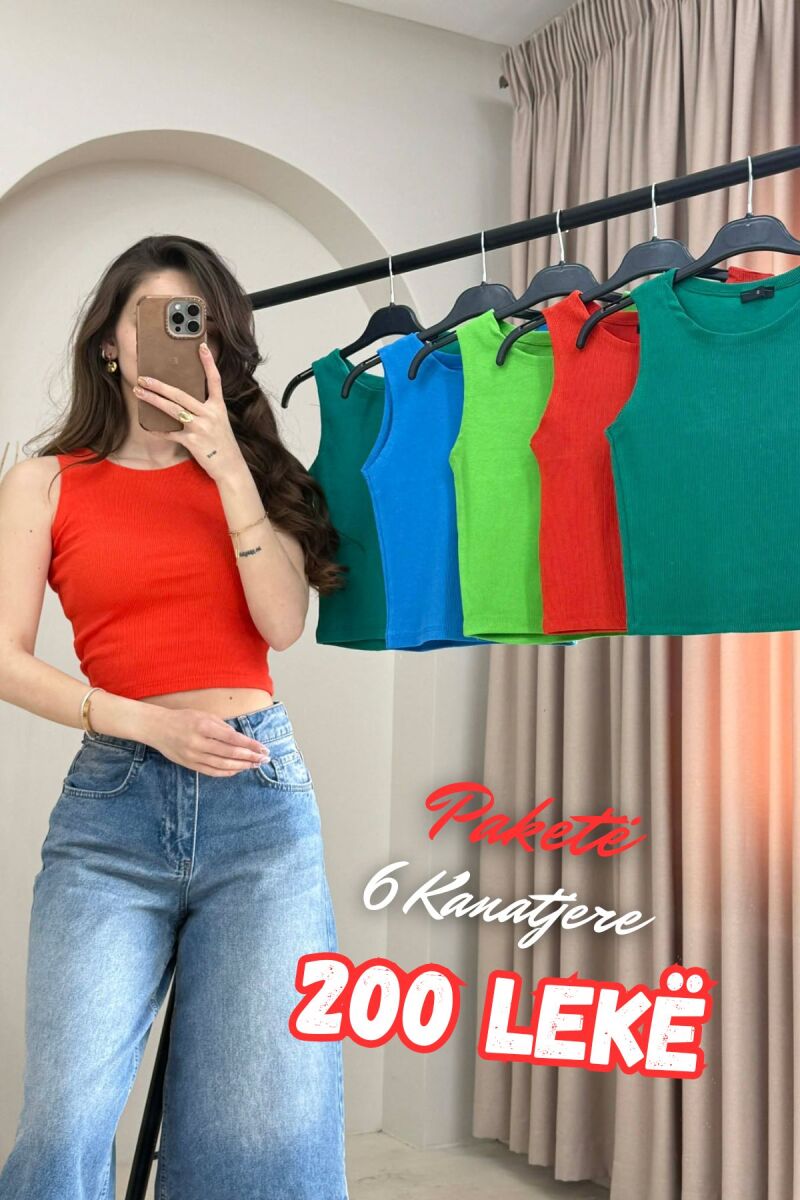 6 PIECES OF ONE COLOR WOMEN TANK TOPS MULTIPLE/SHNGJ - 1