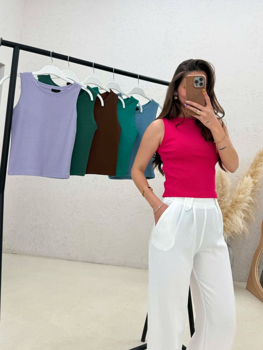 6 PIECES OF ONE COLOR WOMEN TANK TOPS MULTIPLE/SHNGJ - 4