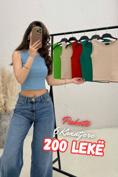 6 PIECES OF ONE COLOR WOMEN TANK TOPS MULTIPLE/SHNGJ - KLAUDIO FASHION
